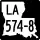 Louisiana Highway 574-8 marker