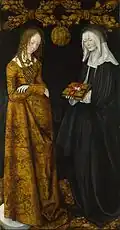 1506. Saints Christina and Ottilia by Lucas Cranach the Elder (1472–1553)