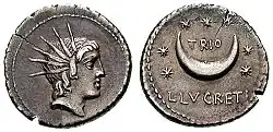 Lucretia 2: Sol / crescent moon and seven stars