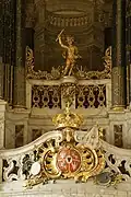 Vytis in the Saint Jacques Church in Lunéville (coat of arms of Stanisław Leszczyński)