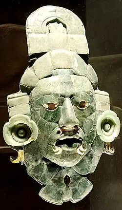 Jade mask from Calakmul