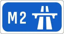 M2 motorway shield}}