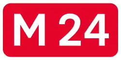 Highway M24 shield}}