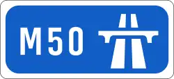 M50 motorway shield}}
