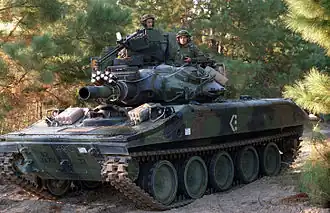 A M551, a tank similar to those used in the Sachiel attack sequence