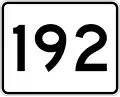 Route 192 marker