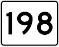 Route 198 marker