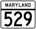 Maryland Route 529 marker