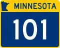 Trunk Highway 101 marker