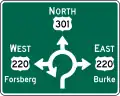 D1-5 Circular Intersection Destination (Diagrammatic)