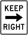 R4-7a Keep right