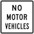R5-3 No motorized vehicles