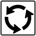 R6-5P Roundabout circulation (plaque)