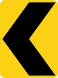 W1-8L Chevron (left)