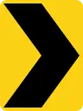 W1-8R Chevron (right)
