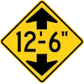 W12-2 Low clearance