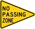 W14-3 No passing zone