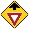 W3-2 Yield sign ahead