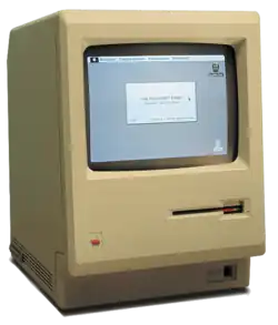 The Macintosh 128K, the first commercially successful personal computer to use a graphical user interface, was introduced to the public in 1984.[26]