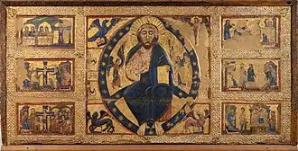 Maestro di Tressa, Paliotto del Salvatore, 1215