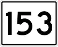 State Route 153 marker