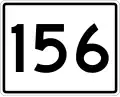 State Route 156 marker