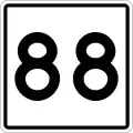 State Route 88 marker
