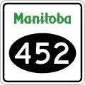 Provincial Road 452 marker