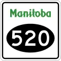 Provincial Road 520 marker