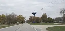 The water tower in Watertower Park