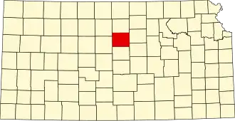 State map highlighting Lincoln County