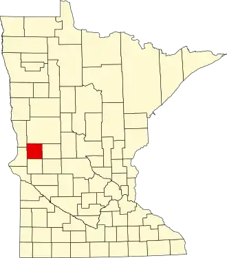State map highlighting Grant County