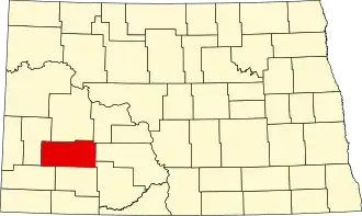 State map highlighting Stark County