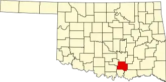 State map highlighting Johnston County