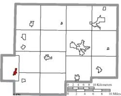 Location of Ottoville in Putnam County