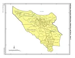 US 2010 Census map of San Juan, its barrios and subbarrios