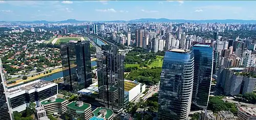 Itaim Bibi, with a view of Marginal Pinheiros, São Paulo