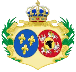 Coat of arms of Maria Leszczyńska as Queen of France