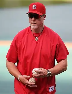 Mark McGwire leads in four categories and is second in six.