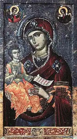 Mary and Child. Icon by Onufri (Onuphrios). 16th century.