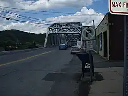 Facing the bridge to Port Jervis, New York on US Routes 6 and 209