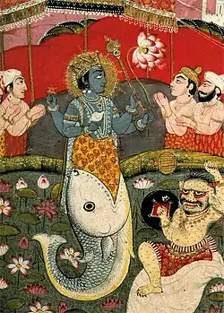 Avatar of Vishnu as a Matsya