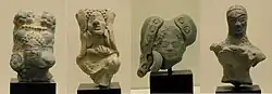 Hair styles of the Mauryan period.