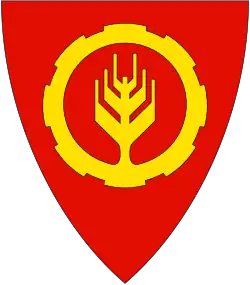 Coat of arms of Meldal Municipality (1985-2019)
