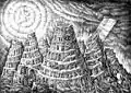 Apocalypse 10, drawing, 70x50cm, 2007.
