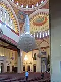 The interior of the Mohammad Al-Amin Mosque, showing the inside of the domes.