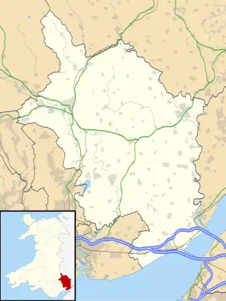 Pen-y-Fal Hospital is located in Monmouthshire