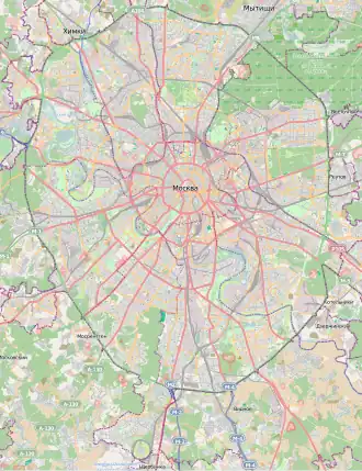 Vagankovo Cemetery is located in Moscow Ring Road