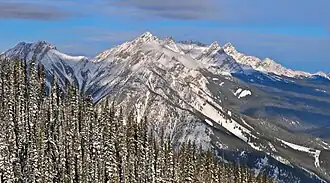 Mount Brewster is the high point, centered