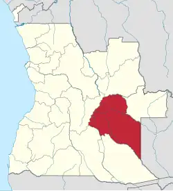 Moxico, province of Angola